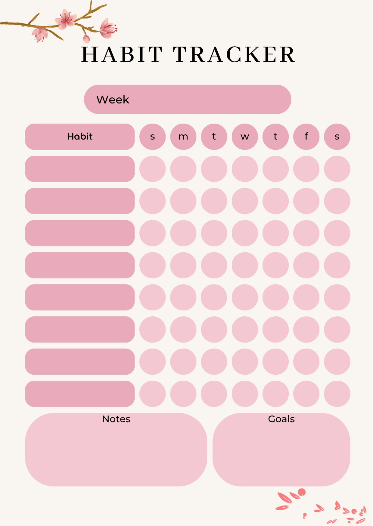Budget planner digital planner printable planner habit tracker for productivity
